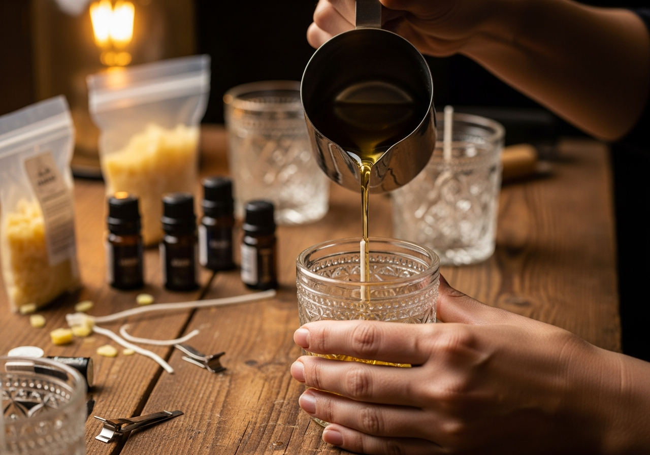 Процесс создания декоративных подсвечников